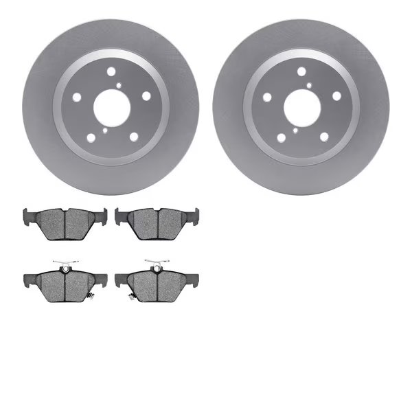 4502-13088, Geospec Rotors with 5000 Advanced Brake Pads, Silver, Dynamic Friction Co, Mfr#: 4502-13088
